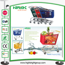 Wholesale Supermarket Plastic Hand Shopping Trolley Cart